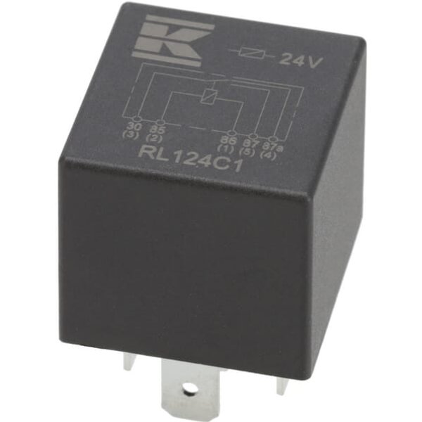 Kramp Mini relay 24V, changeover, 30A/40A, without holder RL124C1