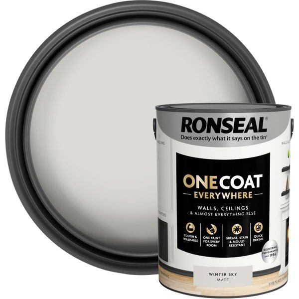 Ronseal One Coat Everywhere Interior Matt 5 litre Winter Sky KCB.7015103.12604.81