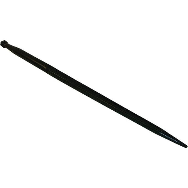 Battista Porteri Loader tine, straight, double T section 36x900mm, pointed tip with M22x1.5mm nut, black, FT2103