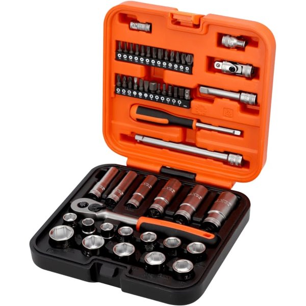 Bahco S51MC3H 3/8in Drive Socket and Bit Set, 51 Piece S51MC3H