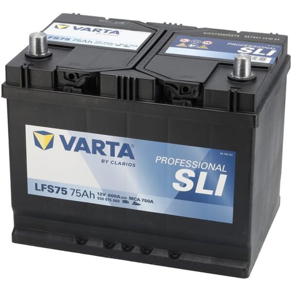 VARTA Battery 12V 75Ah 600A LFS75 VARTA Professional Starter 812071000