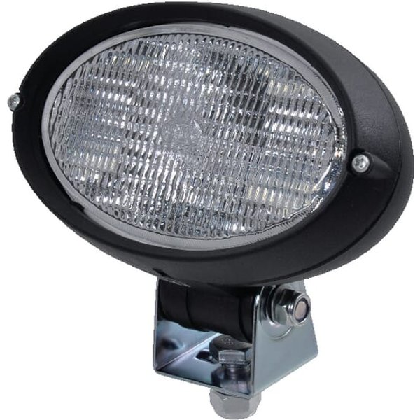 Hella Work light Halogen, 55W, 1150lm, oval, 12/24V, transparent, bolt on, 160x78x128mm AMP plug, 1GA996161121