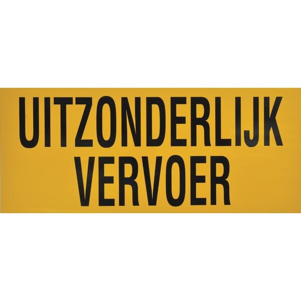 Unbranded Sign "Uitzonderlijk vervoer" WB90007NL
