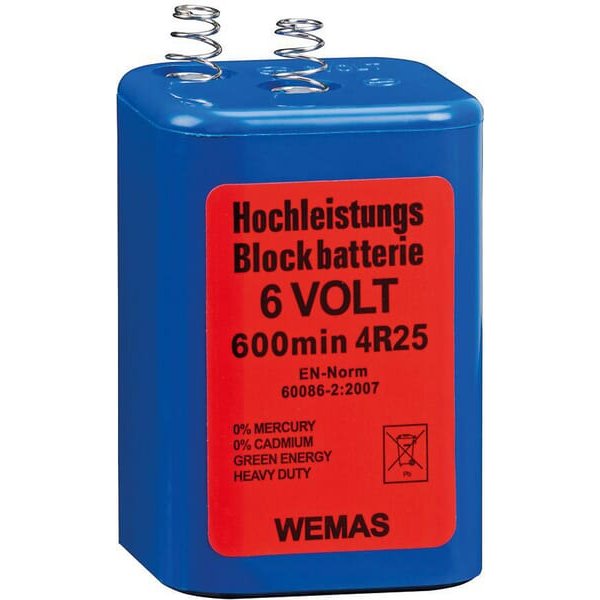 Wemas Batteries 4R25 6V blue zinc-carbon 3040360010000