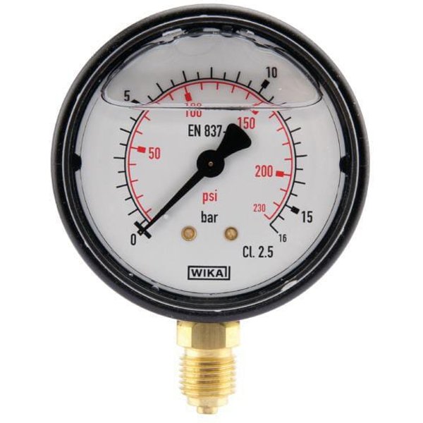 WIKA Pressure gauge diameter 63 0–16bar 1/4" bottom MA6316L04PLGF