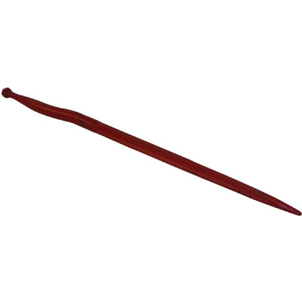 SHW Silage tine, cranked: 38mm star section 36x1,000mm, pointed tip with M22x1.5mm nut, red, KT16