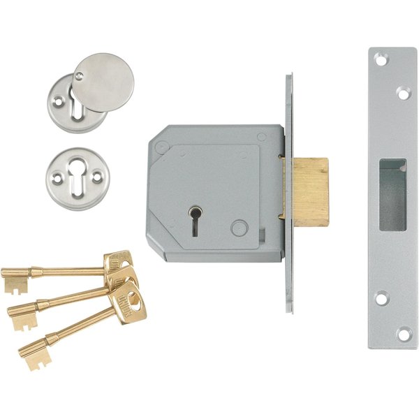 UNION 3G114E 5 Lever Mortice Deadlock 80 mm V-3G114E-PL-80