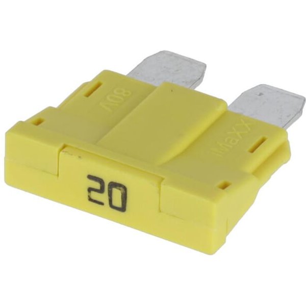 Kramp Fuse standard blade 80V 20A yellow pack 10x FS1820KR