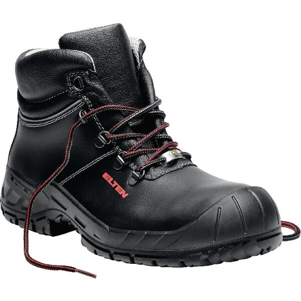 Elten Safety shoes black, class S3, size 9.5 -Grip Laurenzo Rubber 76694144