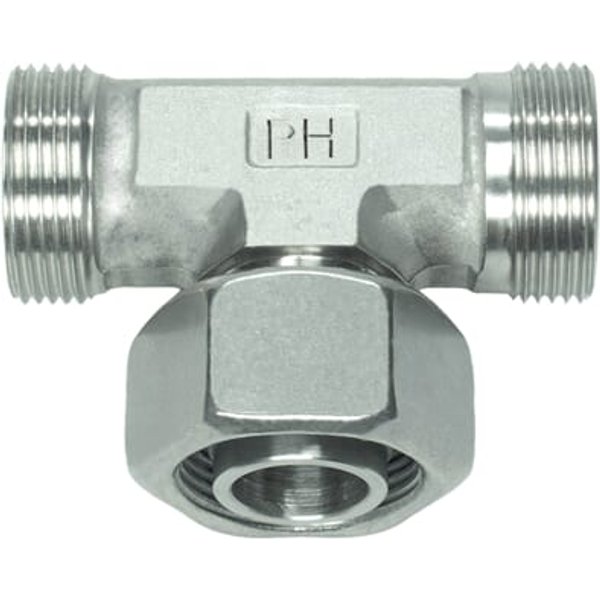 PH Hydraulik T piece Adjustable 28L SS ETSD28LSS