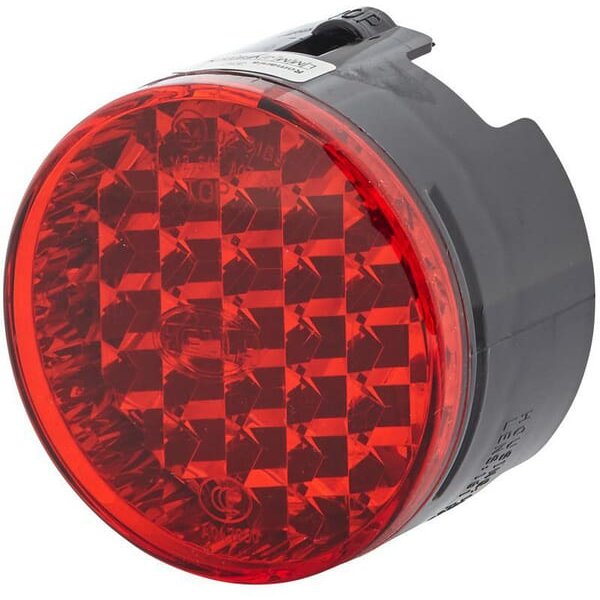 Hella Reflector, diameter 66/70mm, red, H:42.2mm, screw-on M4x12, 8RA009001031