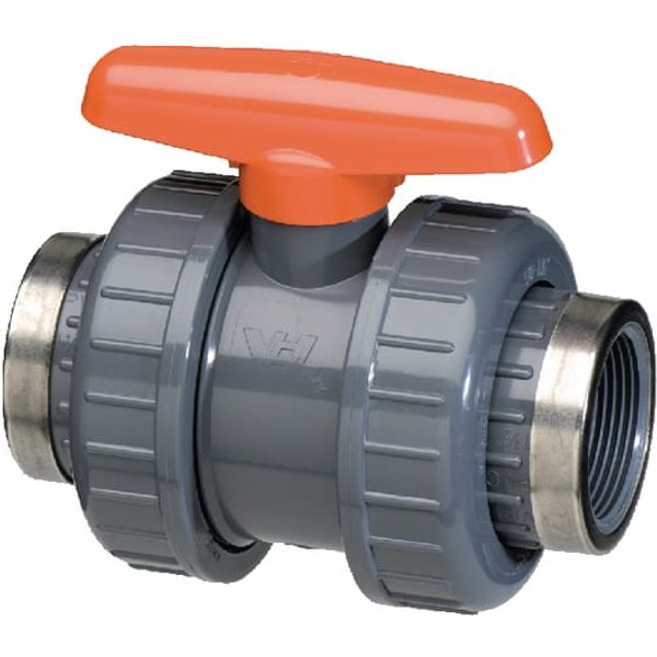 VdL PVC L. Valve DID 1 1/4"x1 1/4" KS114PVC