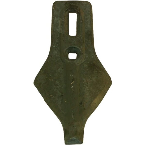 Non Original Cultivator point 270x135x12mm, hardened, flat, 2 hole CP10055
