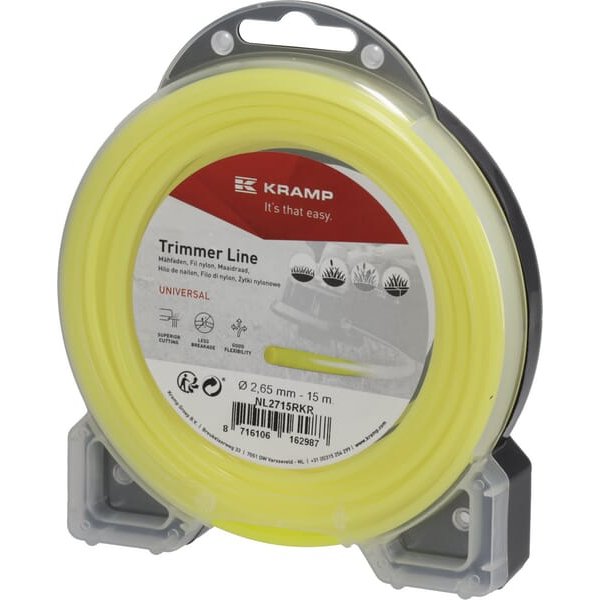 Kramp Trimmer line diameter 2.65mm 15m round yellow NL2715RKR