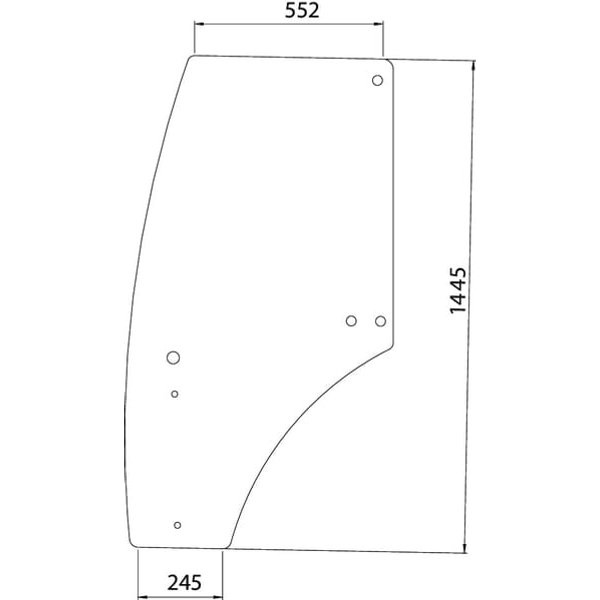 Kramp Door glass R198625N