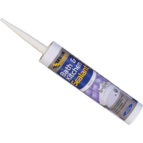 Everbuild Bath & Kitchen Sealant White 310ml 486278