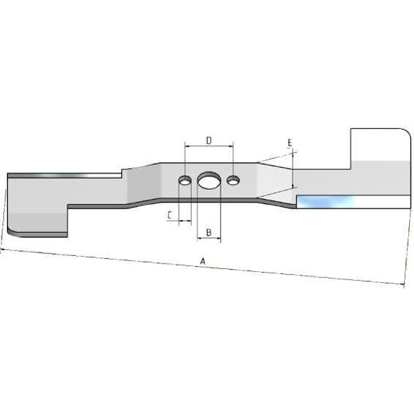 Kramp Blade L: 471mm, round hole: diameter 24, PrecisionCut 72511VK8000KR