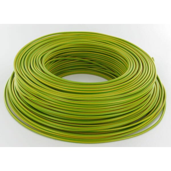 HELU Yellow/green PVC conductor, 2.5mm² VDGG25