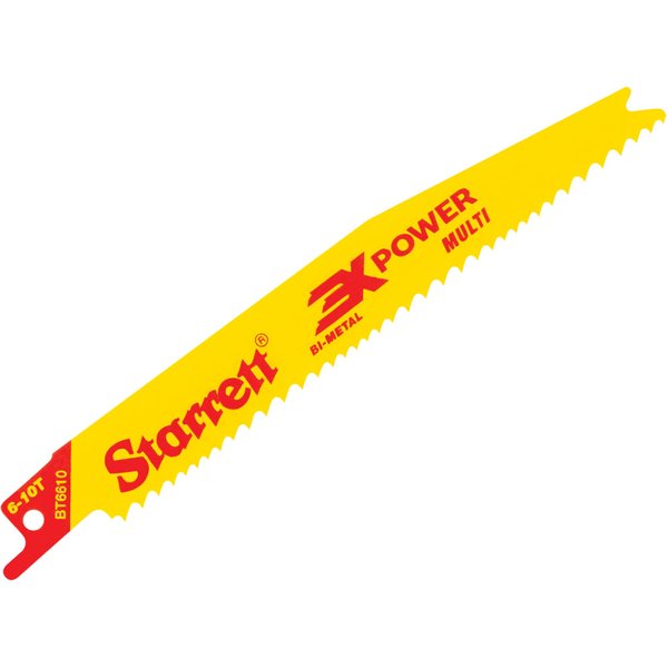 Starrett 3X POWER Bi-Metal Reciprocating Blade 300 mm 6-10 TPI (Pack 5) BT12610-5