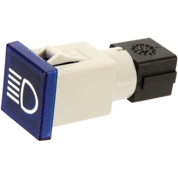 Cobo Warning light square, 12/24V, blue, bolt on, 22.5x22.5xCobo 09458000