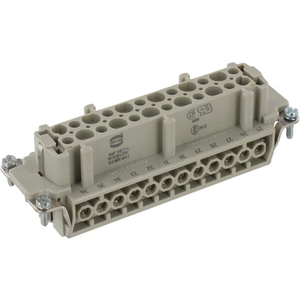 Harting Insert E, Female 24P Screw 25-48 09330242711