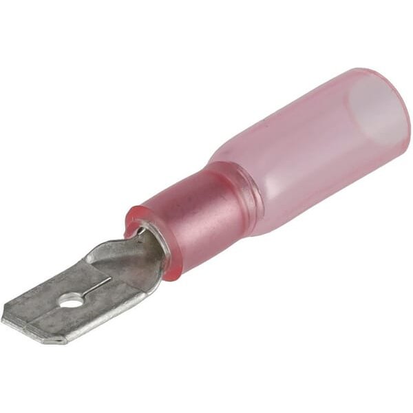 Kramp Heat shrink blade male connector, red, 0.5-1mm², 6.3x4.8mm LA901003