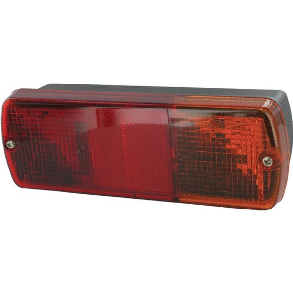 Britax Rear light rectangular, 12/24V, amber/red, bolt on, 186x66x55mm, 900400LB