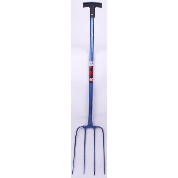 Unbranded Manure fork 4 prong, Tubeular T handle ES11021