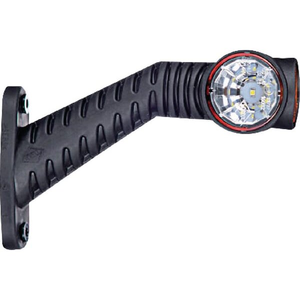Kramp Marker light LH LED, 0.7/1.4W, 12/24V, white/orange/red, 125x55x175mm, 3 LED's, LA30018