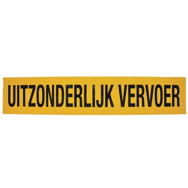 Mazon Sticker warning sign transport: UITZONDERLIJK VERVOER 1250x250mm WB90101NL