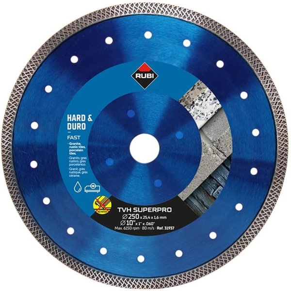 RUBI TVH250 SUPERPRO Diamond Blade 250mm 31937