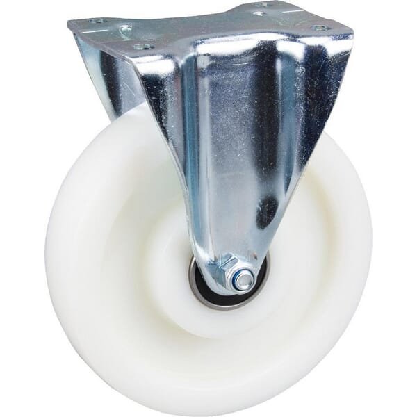 Tente Caster wheel rigid, polyamide wheel: diameter 160x50mm, plate fitting: 137x105mm Load: 800kg, 4688TOP160P63