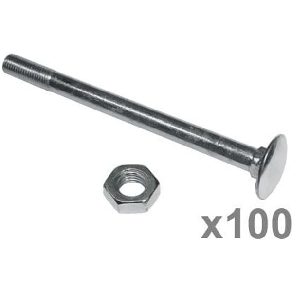 Vapormatic Carriage bolt DIN603 M8x120 (x100) VLG2350