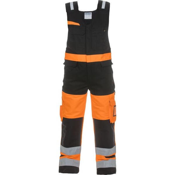 Hydrowear Dungarees, size XL, Hi-Vis, orange/black, Trendy High Visible Stretch-Line, by 044485OB56