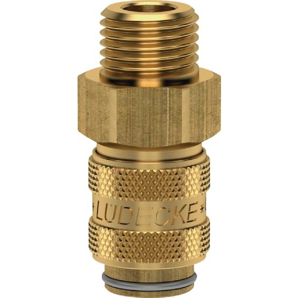 Lüdecke Q-Rel coup with 1/4" BSP M/Thd ESM14A
