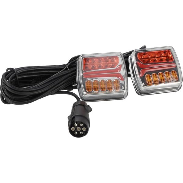 Kramp Light set LED, rear, 12-24V mountable 7.5m cable, LA60045
