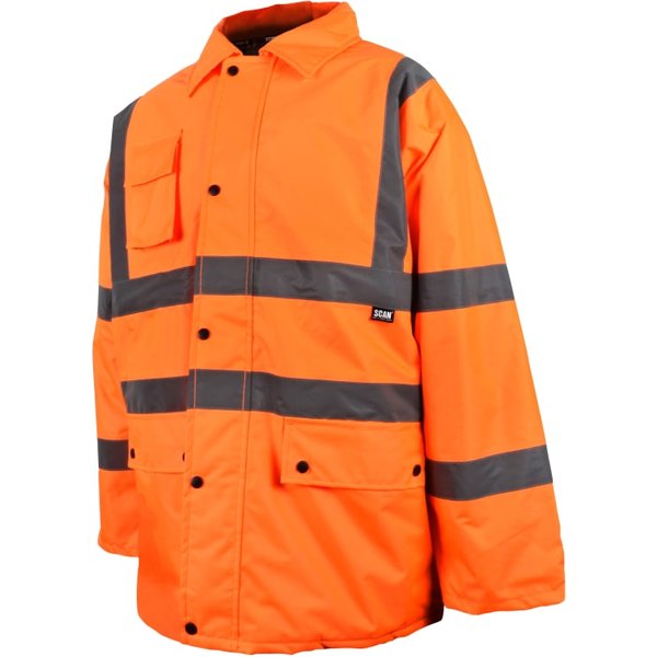 Scan Hi-Vis Orange Motorway Jacket L UC803-O