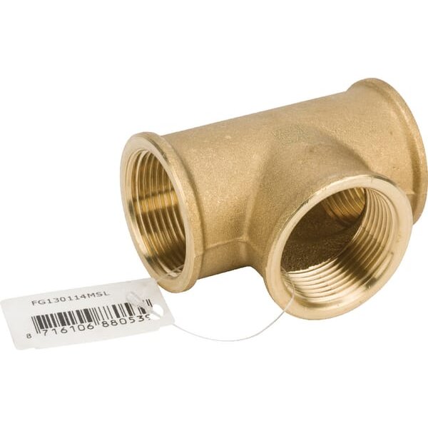 MZ Brass T piece 3xF 1 1/4" FG130114MSL