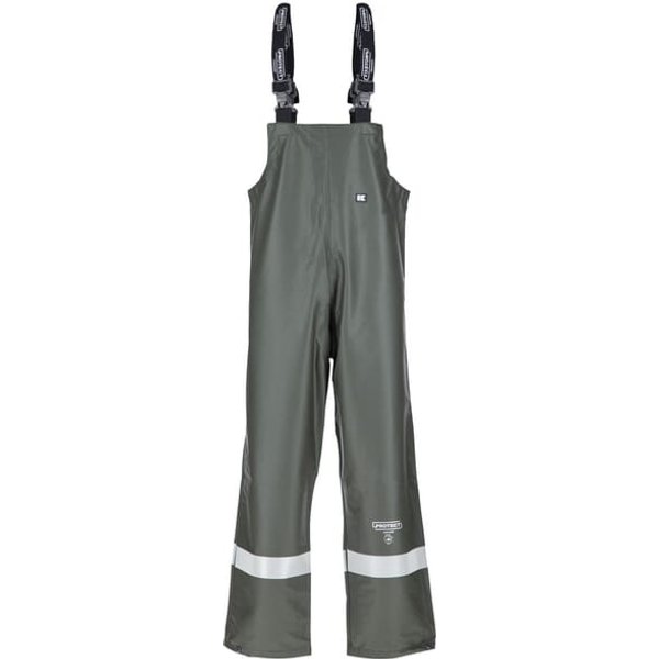 Kramp Rain dungarees waterproof, size 2XS, green, Kramp Protect KW3182225044