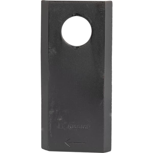 Kramp Mower blade RH 105x48x4.3mm bore diameter 20mm Suitable for Kuhn 25 pack K6801420KR