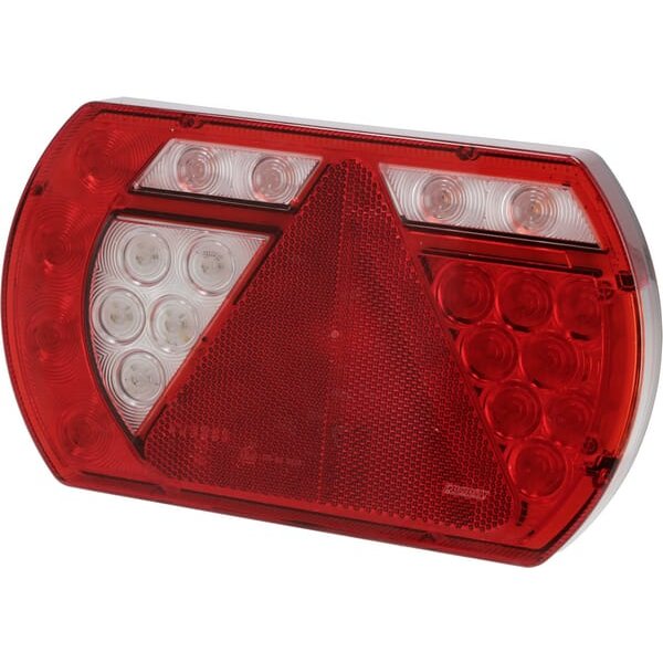Kramp Multifunction rear LH light LED, SMART, 12V, 236x140x24.3mm, Bayonet 5-pin, L26060P5LH5SM