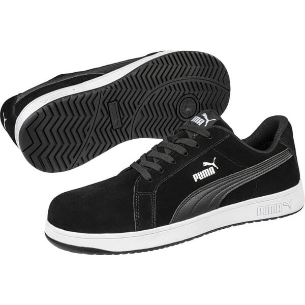 Iconic suede black low 44 64001044