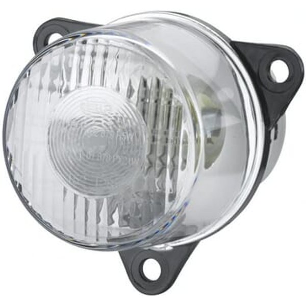 Hella Marker light 5W, round, 12/24V, transparent, bolt on, diameter 55mm, 2PF008221011