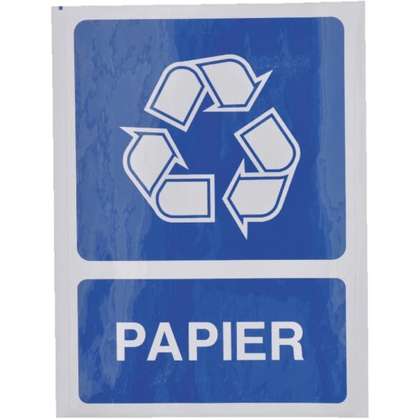 Brady Sticker supplementary information sign recycling paper: Papier 210x297mm WB251293