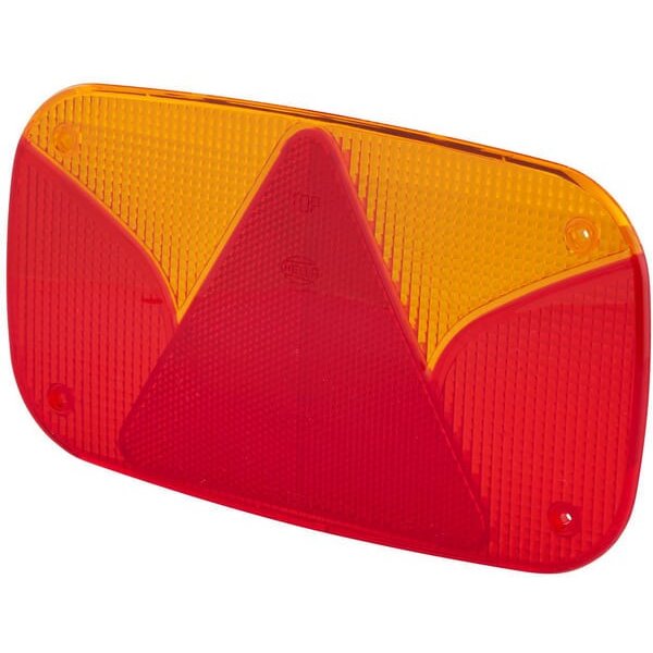Hella Light lens, red/transparent/amber 244x138mm rear/left 9EL990632001