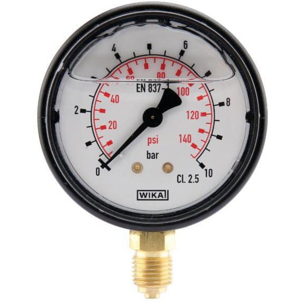 WIKA Pressure gauge diameter 63 0–10bar 1/4" bottom MA6310L04PLGF