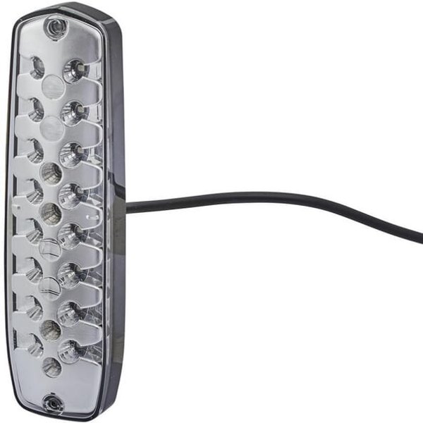 Hella Rear light LED, rectangular, 12/24V, transparent, bolt on, 24 LED's, 2SD343910001