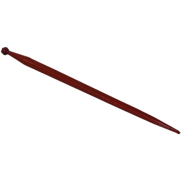Battista Porteri Loader tine, straight, square section 37x810mm, pointed tip with M20x1.5mm nut, red, FT8