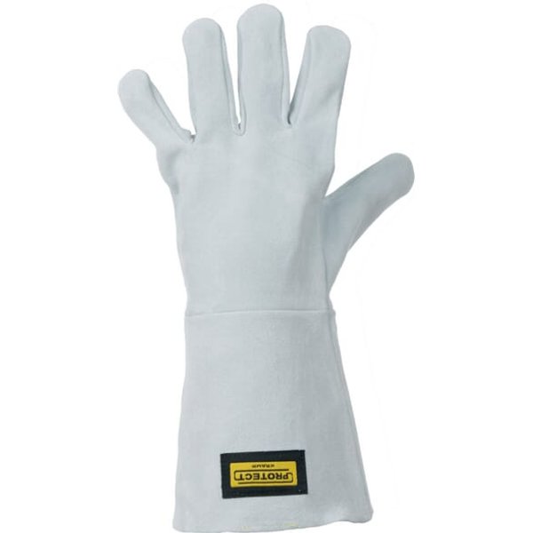 Kramp Work gloves grey leather size 10/XL Protect by KG0800210