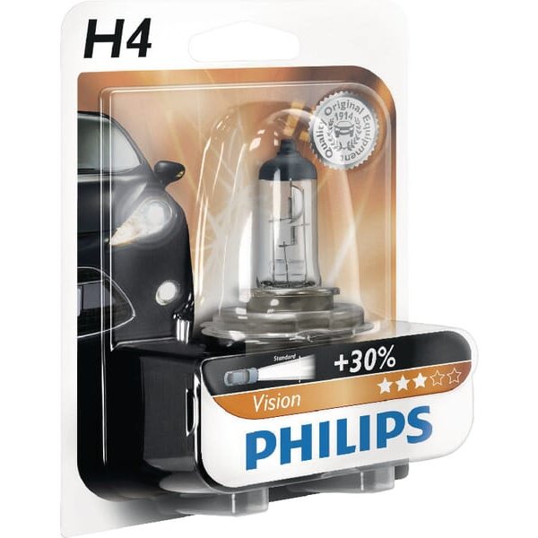 Philips Light bulb Halogen tube H4 12V 55W P43t-38 white GL12342PRB1